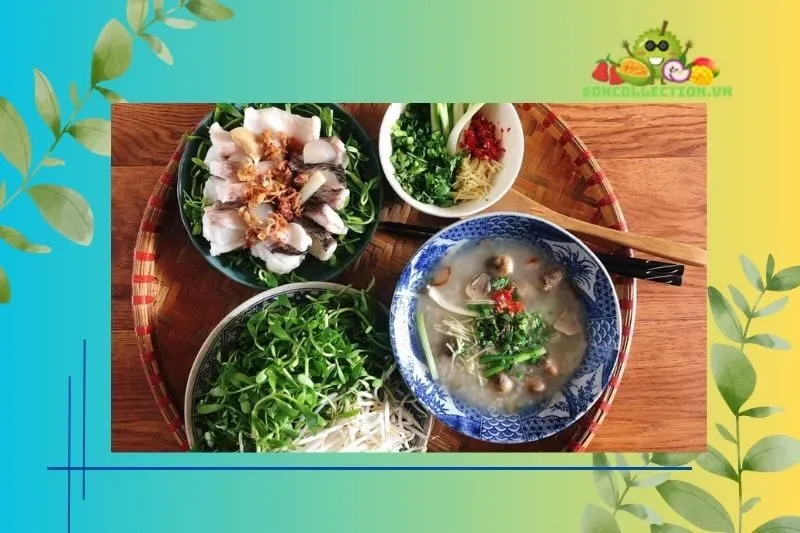 Điểm đặc biệt của cháo cá lóc rau đắng